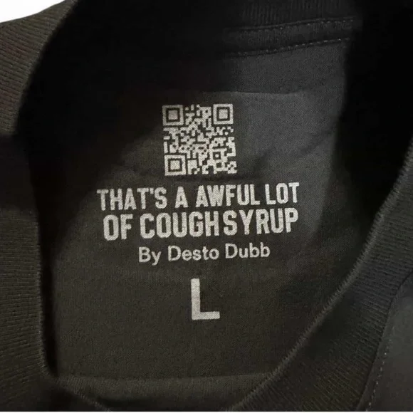 Black Graphic Tee with Bold Statement - Picture 5 of 5